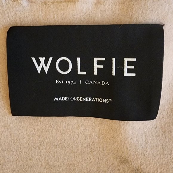 WOLFIE FURS Made For Generations™ Sherling Fox Trim Cashmere & Wool Blend Cape - Picture 2 of 3